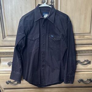 Wrangler Dark Pearl Snap Shirt